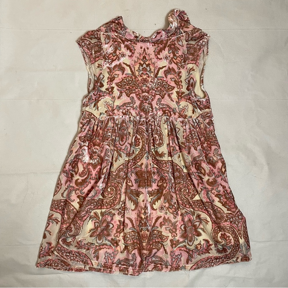 New Free People All the Time Velvet Petal Combo Mini Dress Size XS - Picture 6 of 15